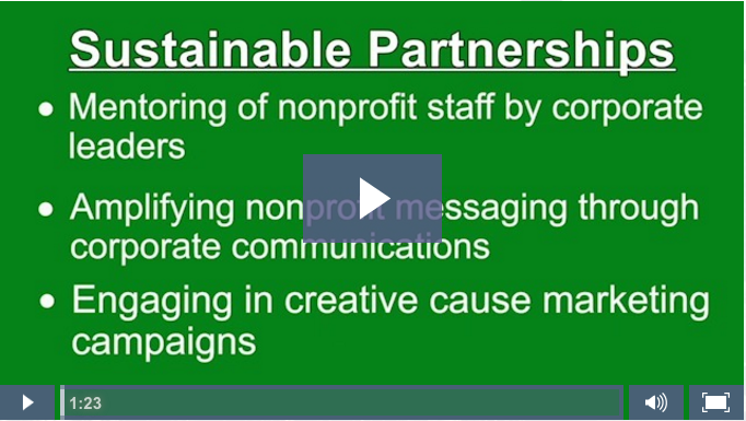 Jim Klocke on Nonprofit and For-profit Partnerships